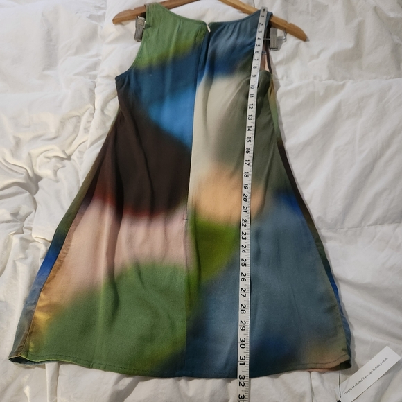 Reformation Noha Multicolor Abstract Mini Dress - Size 4. New with tags - Picture 9 of 9